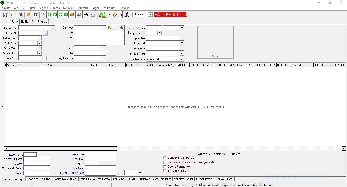 DEM Muhasebe Programı