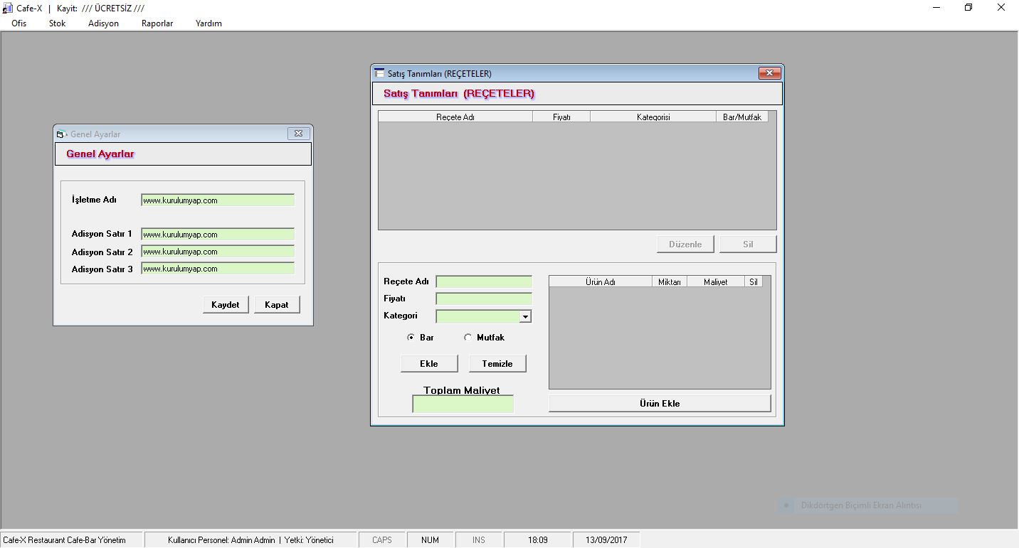 adisyon takip programı 2.0 ücretsiz full